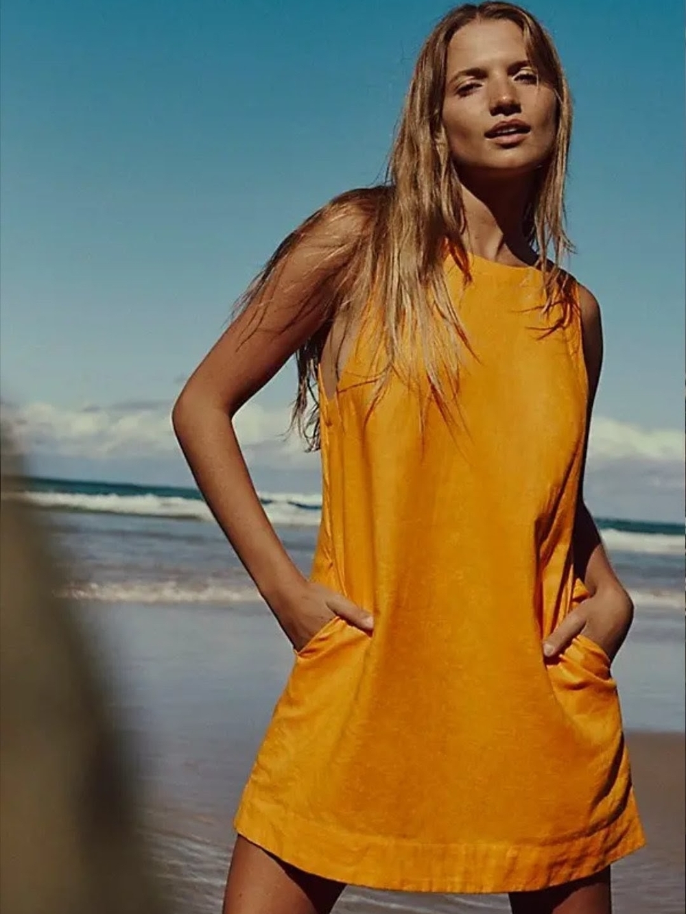 Free People Linen Mini Dress